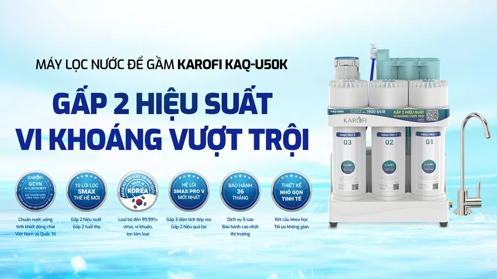 mua m&aacute;y lọc nước Karofi KAQ U50K th&igrave; đ&acirc;y l&agrave; lựa chọn hợp l&yacute;