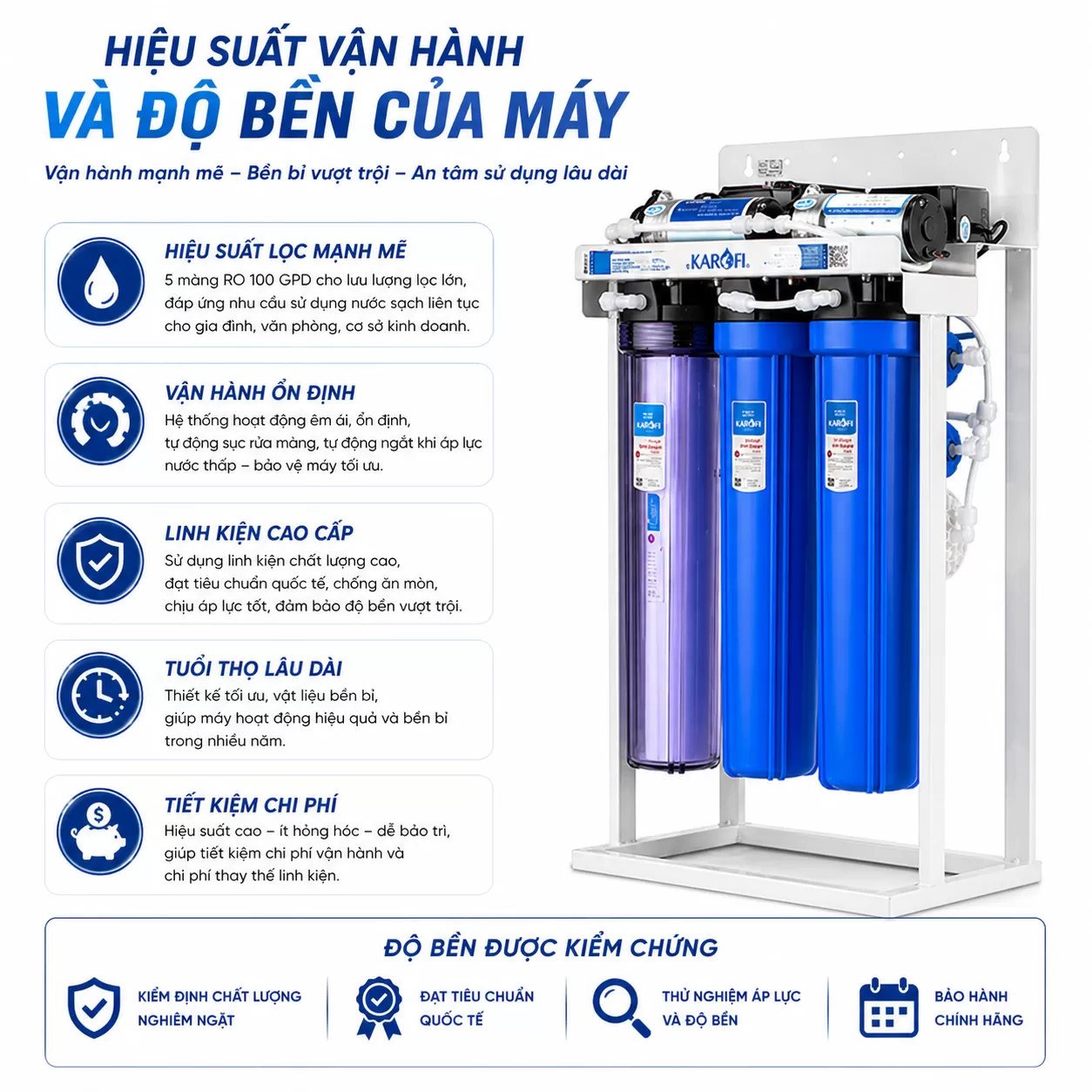 Hiệu suất vận h&agrave;nh v&agrave; độ bền của m&aacute;y KT-KB80