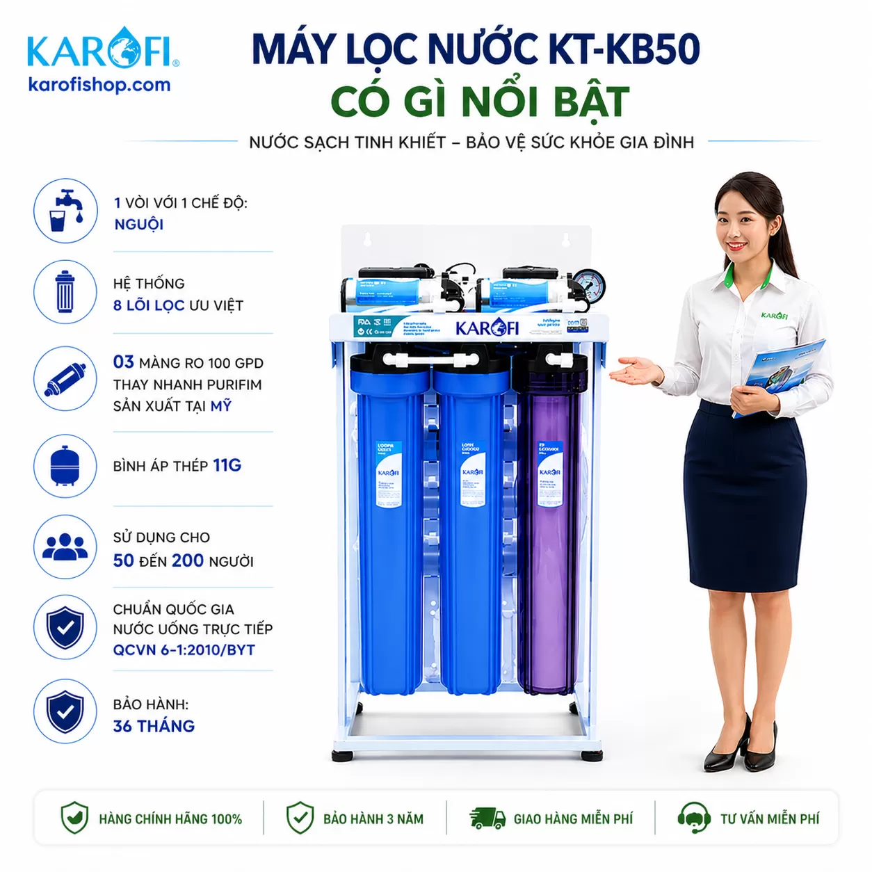 M&aacute;y lọc nước KT-KB50 c&oacute; g&igrave; nổi bật