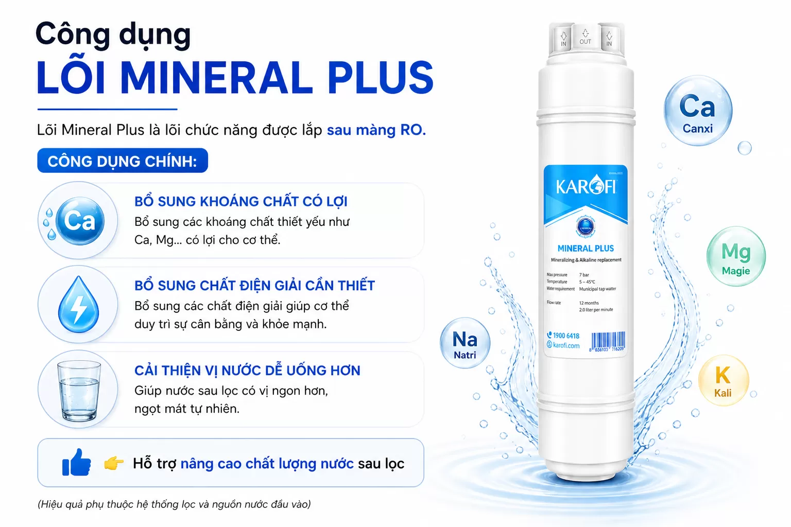 C&ocirc;ng dụng l&otilde;i Mineral Plus