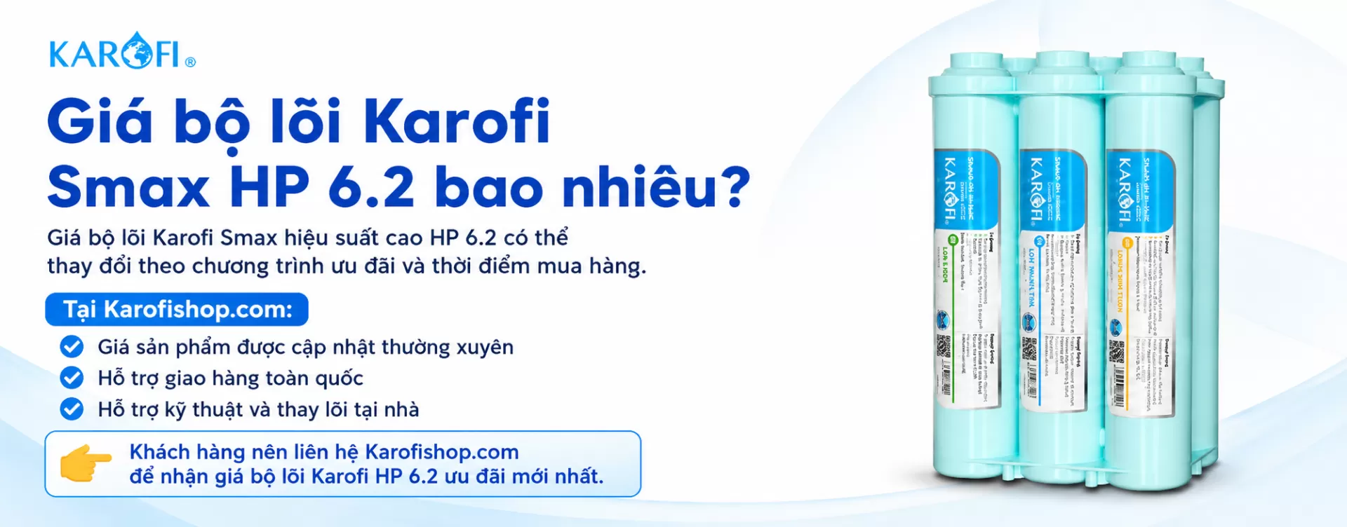 Gi&aacute; bộ l&otilde;i Karofi Smax hiệu suất cao HP 6.2 c&oacute; thể thay đổi theo chương tr&igrave;nh ưu đ&atilde;i v&agrave; thời điểm mua h&agrave;ng.