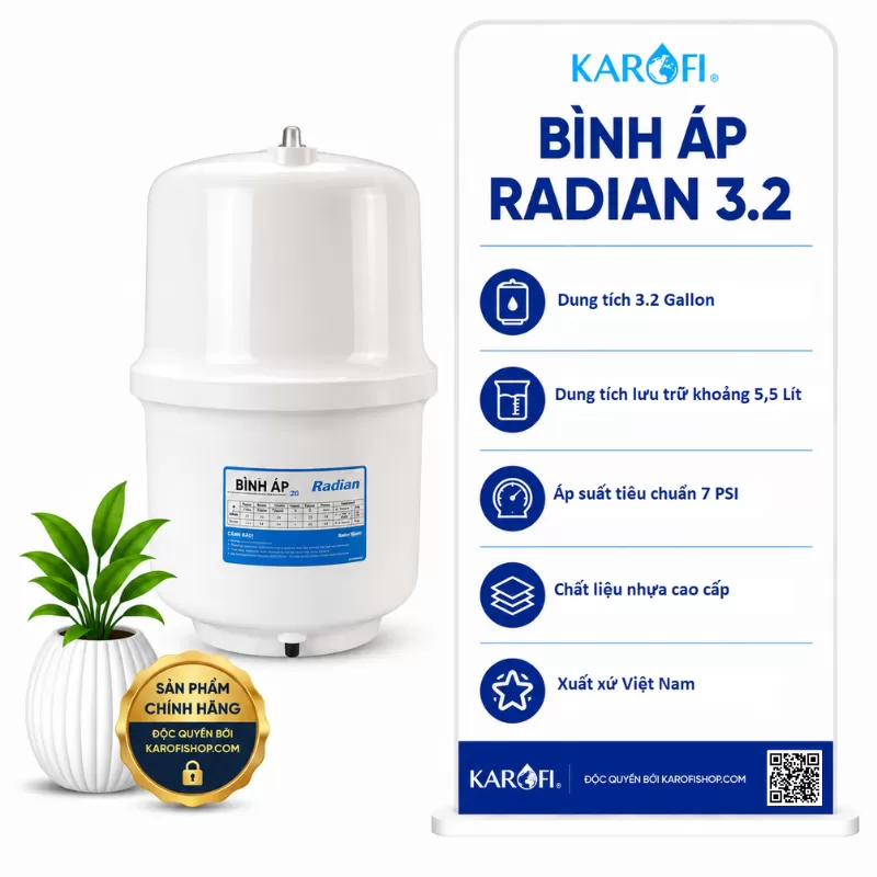 Bình áp máy lọc nước Karofi