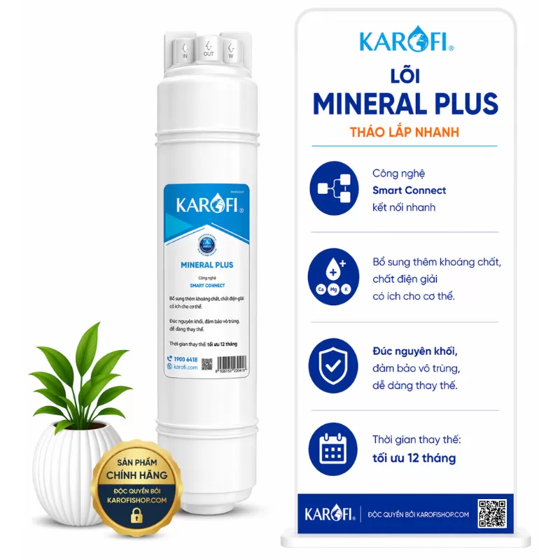 Lõi Karofi Mineral Plus tháo lắp nhanh