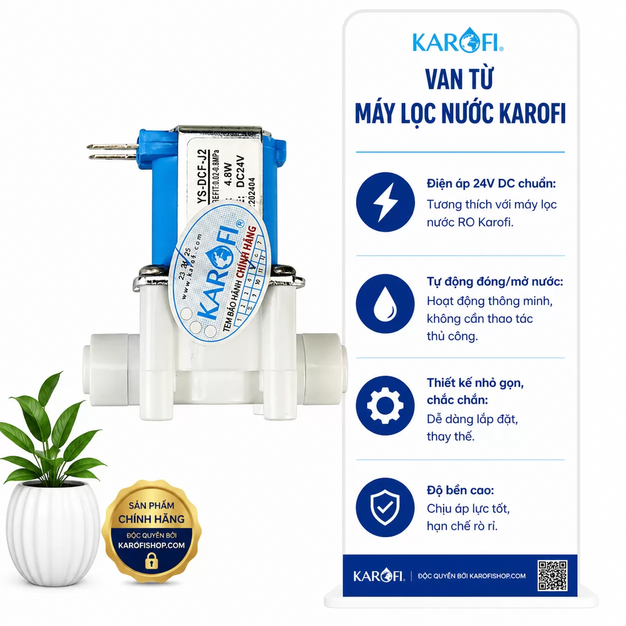 Van từ máy lọc nước Karofi