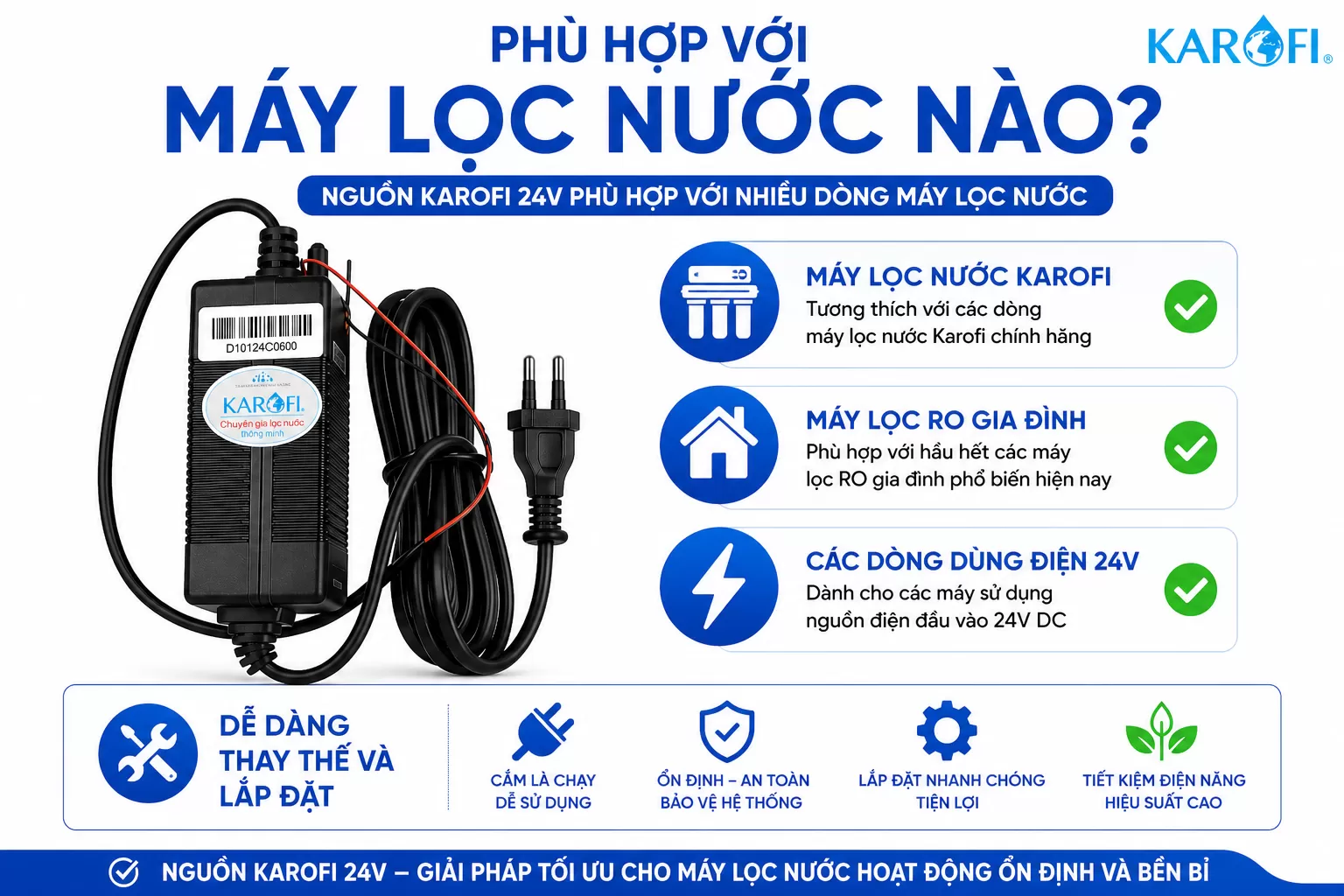 Ph&ugrave; hợp với m&aacute;y lọc nước n&agrave;o