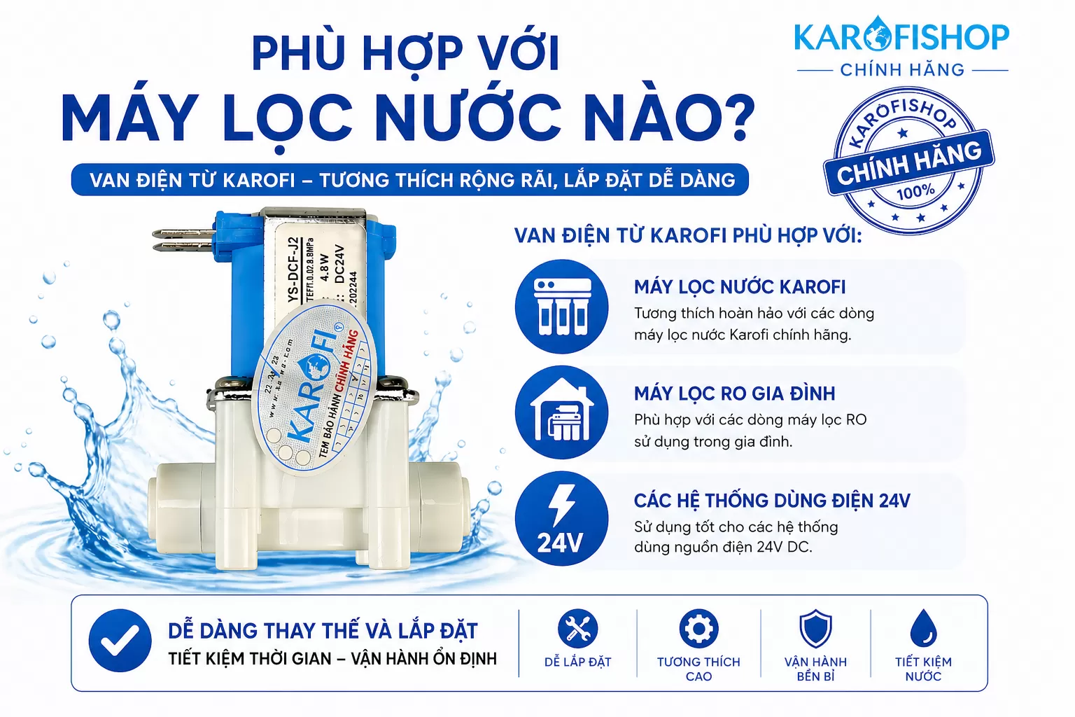 Ph&ugrave; hợp với m&aacute;y lọc nước n&agrave;o