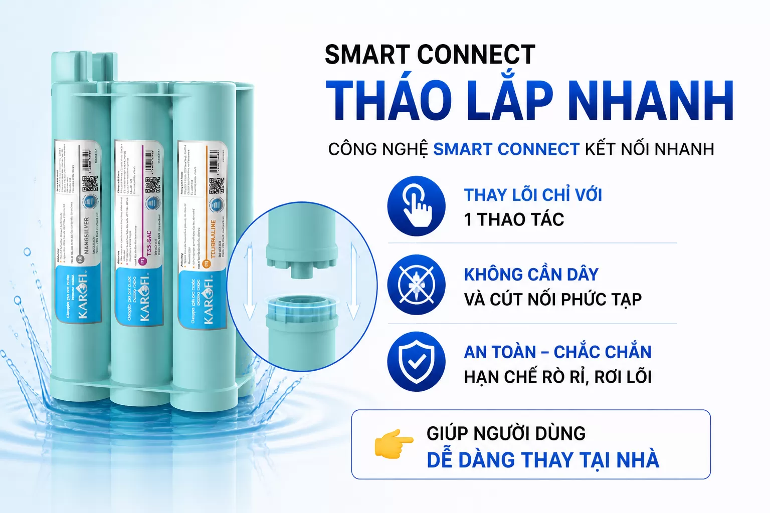Smart Connect &ndash; Th&aacute;o lắp nhanh