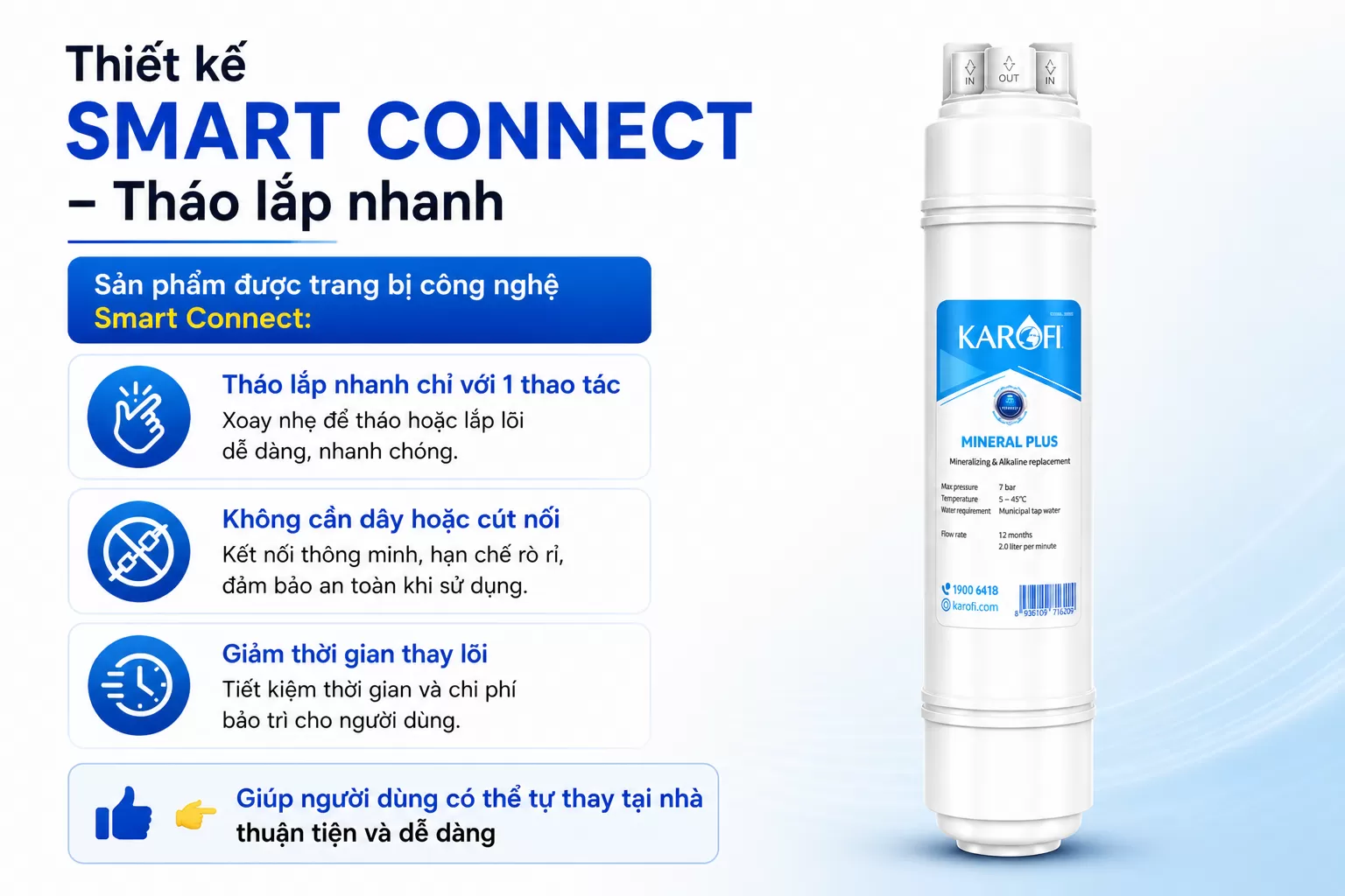 Thiết kế Smart Connect &ndash; Th&aacute;o lắp nhanh
