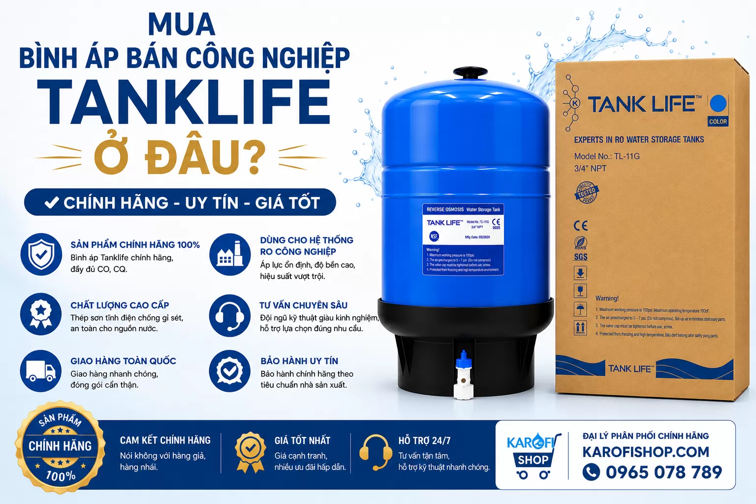 Mua b&igrave;nh &aacute;p b&aacute;n c&ocirc;ng nghiệp Tanklife ở đ&acirc;u