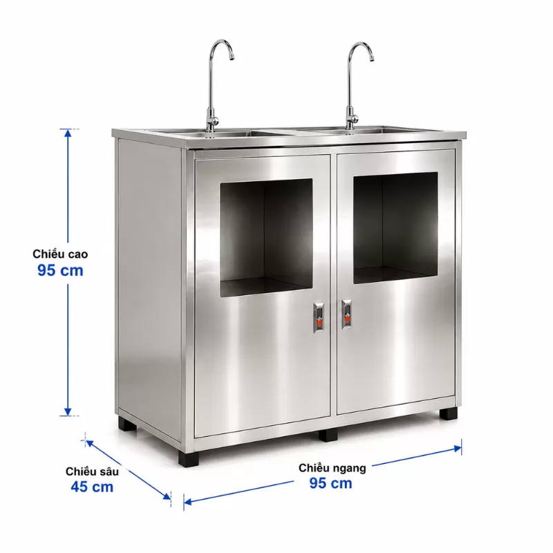 Vỏ tủ Inox máy lọc nước bán công nghiệp