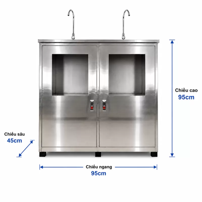 Vỏ tủ Inox máy lọc nước bán công nghiệp