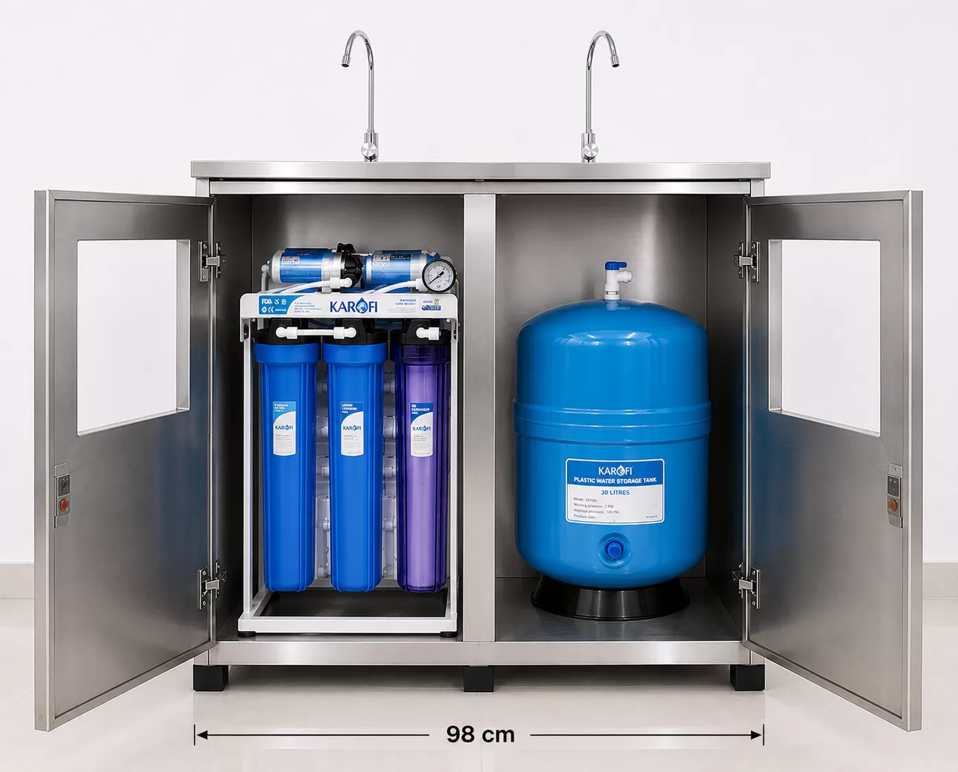 Vỏ tủ inox m&aacute;y lọc nước b&aacute;n c&ocirc;ng nghiệp Ch&iacute;nh H&atilde;ng
