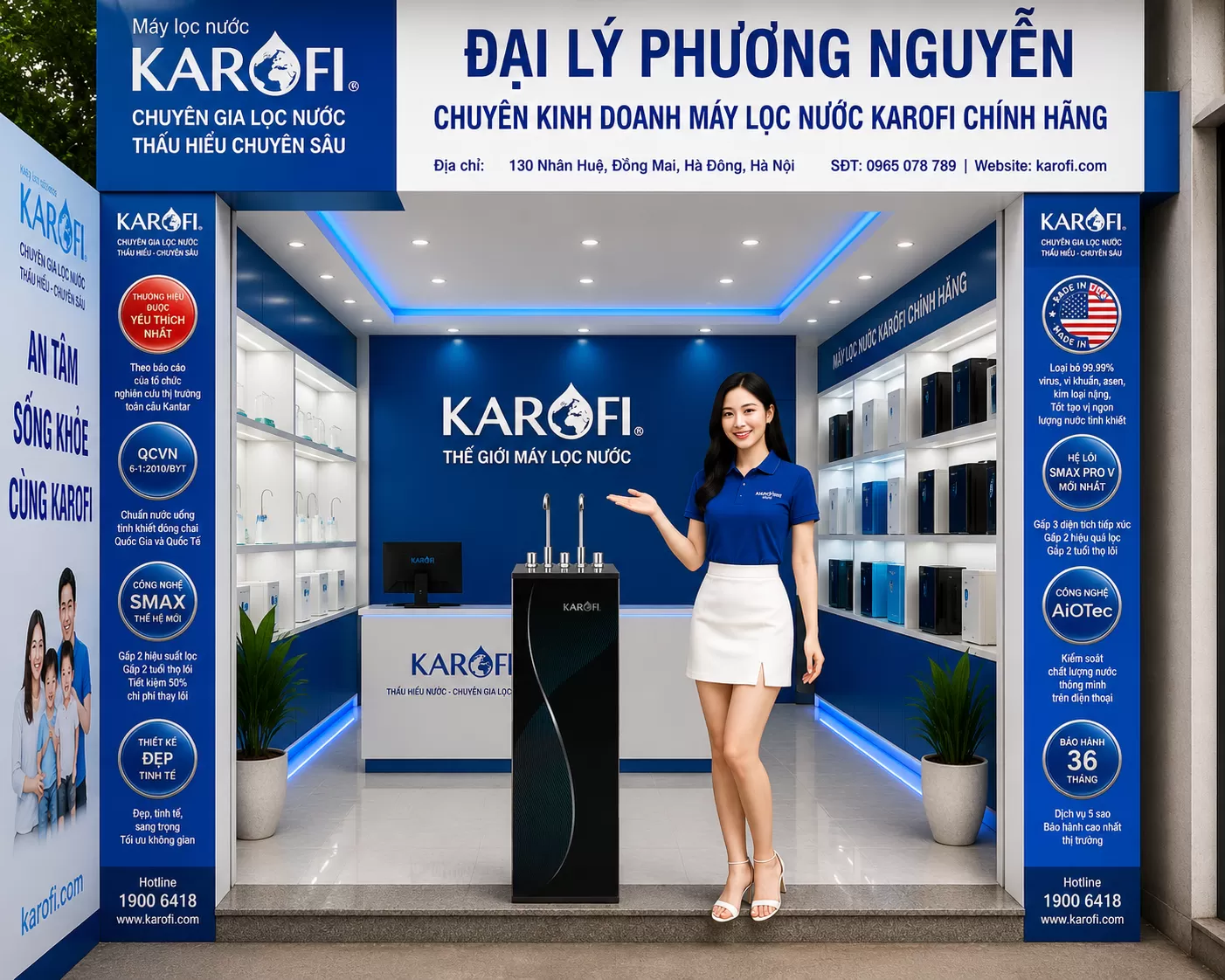 M&aacute;y lọc nước Karofi n&oacute;ng lạnh