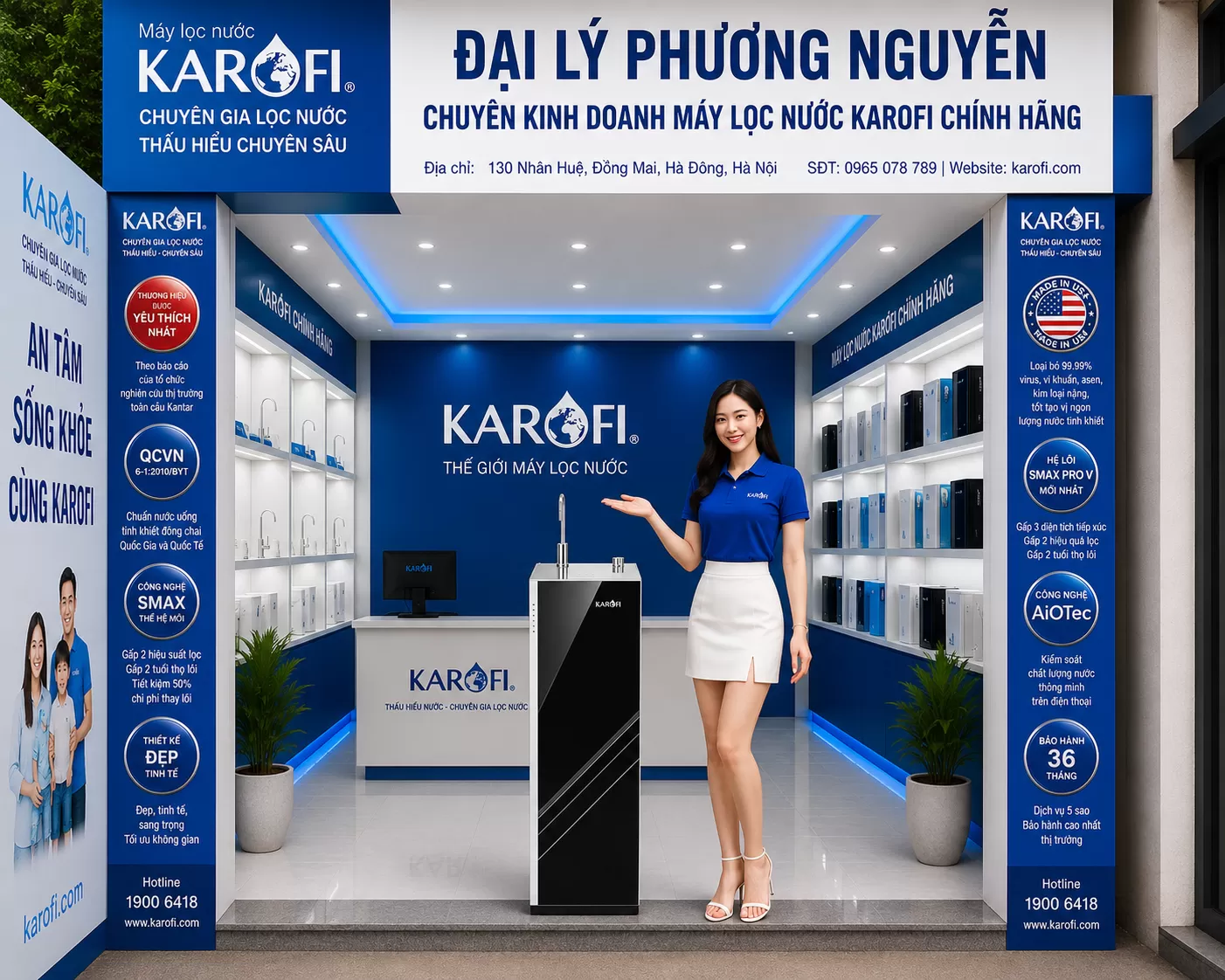 M&aacute;y lọc nước RO Karofi
