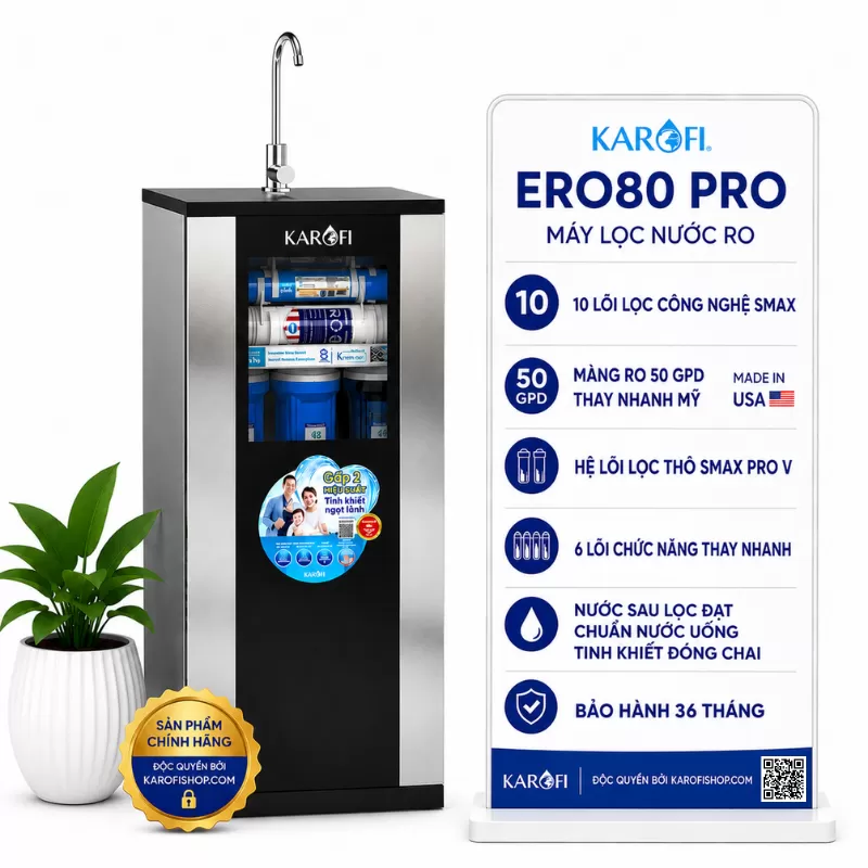 Máy lọc nước Karofi Ero80 Pro