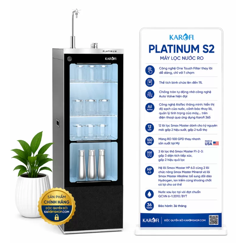 Máy lọc nước Karofi Platinum S2