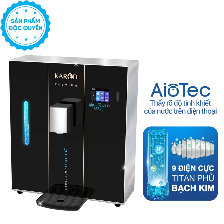 Máy lọc nước Hydro-ion kiềm Karofi DA9 Premium