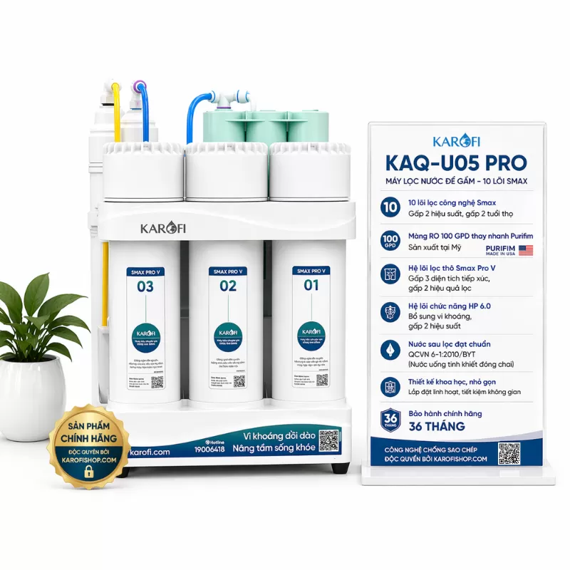 Máy lọc nước Karofi KAQ-U05 Pro