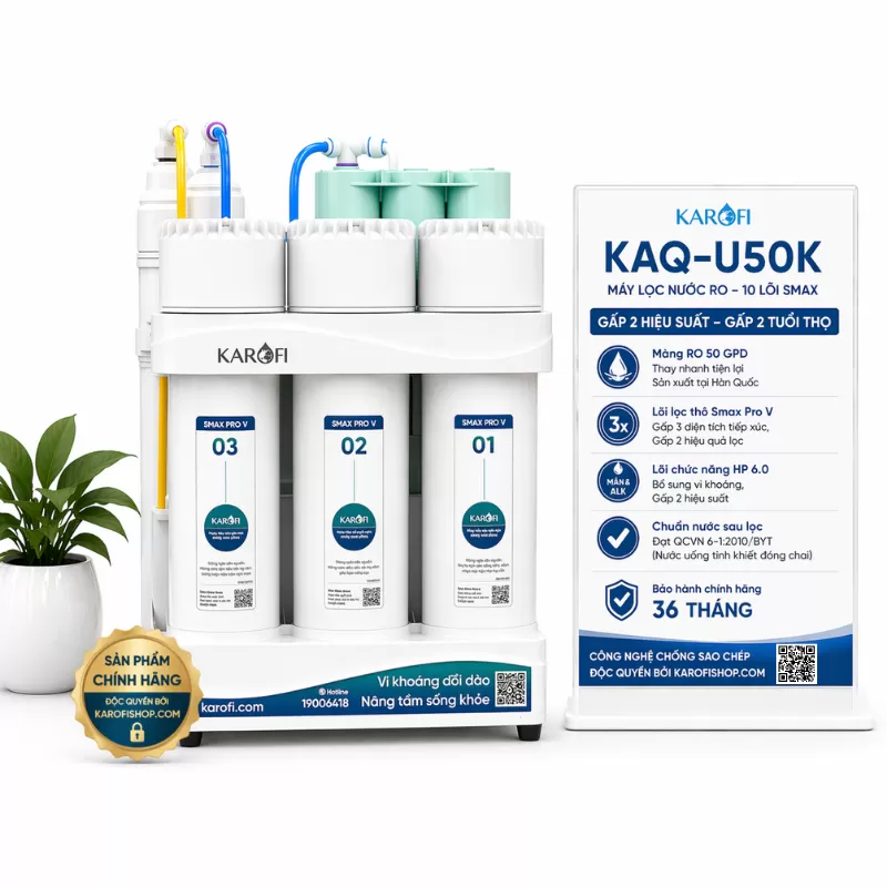 Máy lọc nước Karofi KAQ-U50K