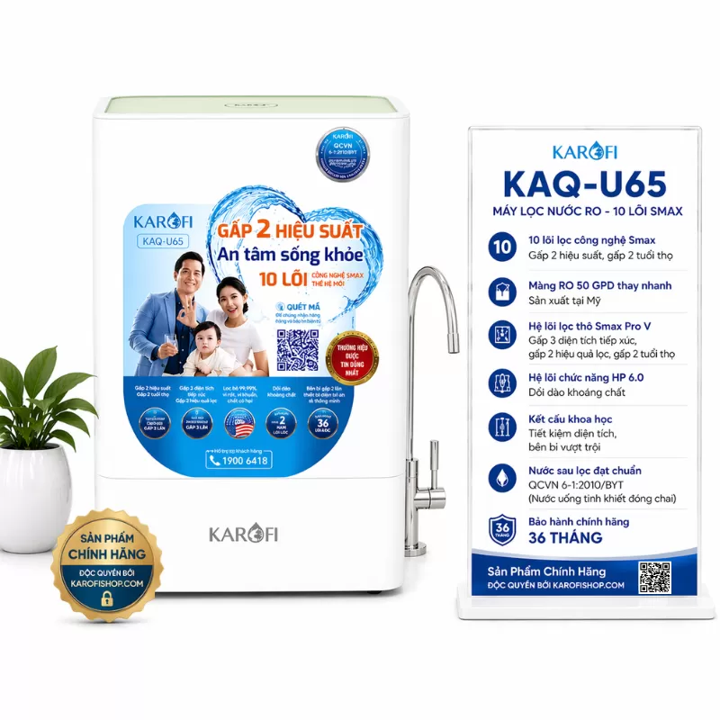 Máy lọc nước Karofi KAQ-U65