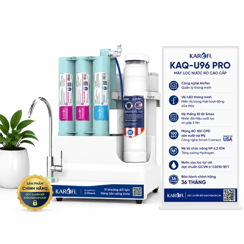 Máy lọc nước Karofi KAQ-U96 PRO