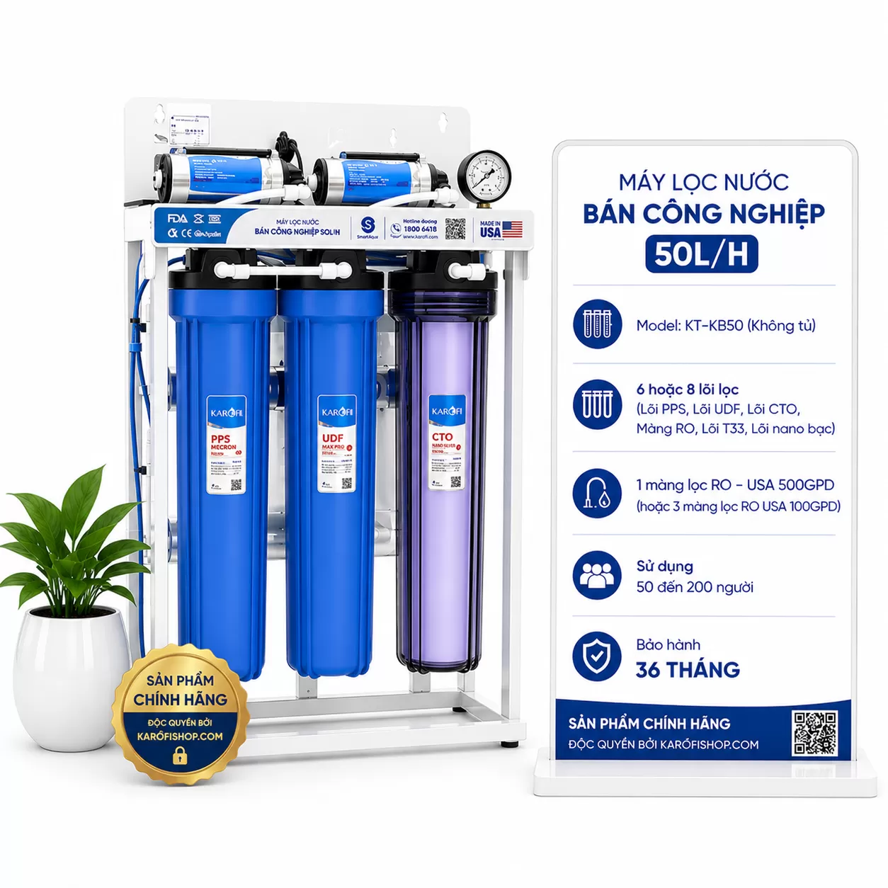 Máy lọc nước bán công nghiệp KT-KB50