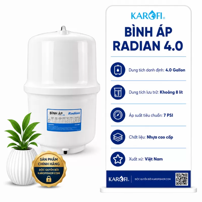 Bình áp máy lọc nước Karofi