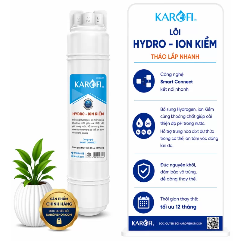 Lõi Karofi Hydro-ion Kiềm tháo lắp nhanh