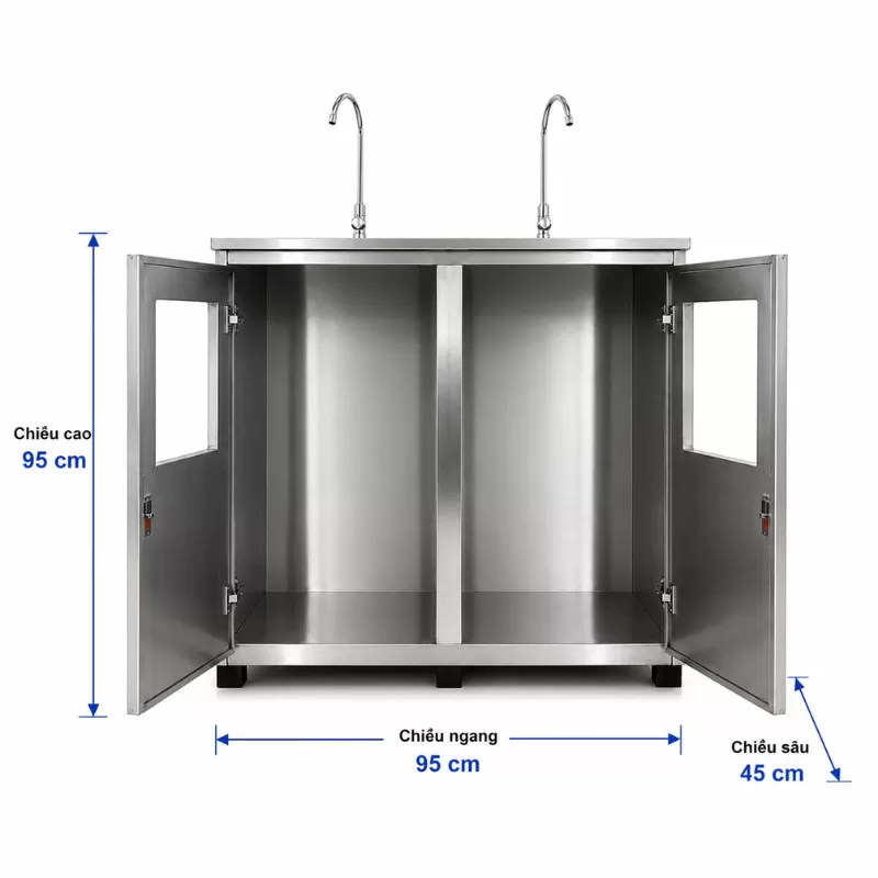 Vỏ tủ Inox máy lọc nước bán công nghiệp