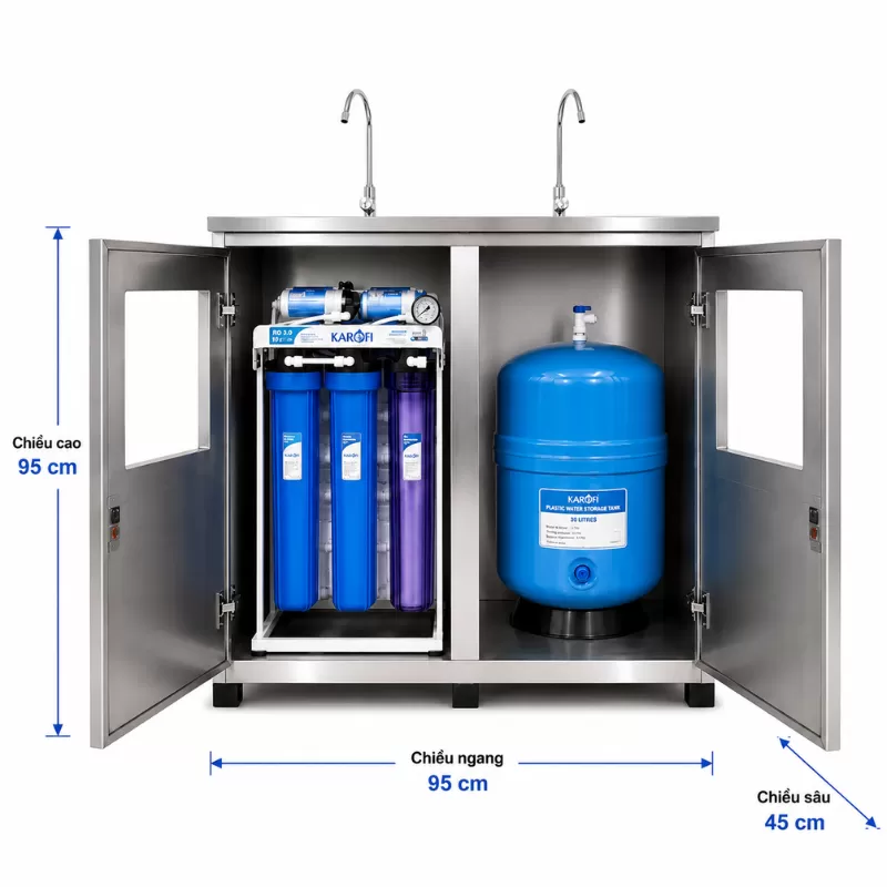 Vỏ tủ Inox máy lọc nước bán công nghiệp